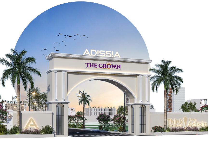 The Crown project entrance arch